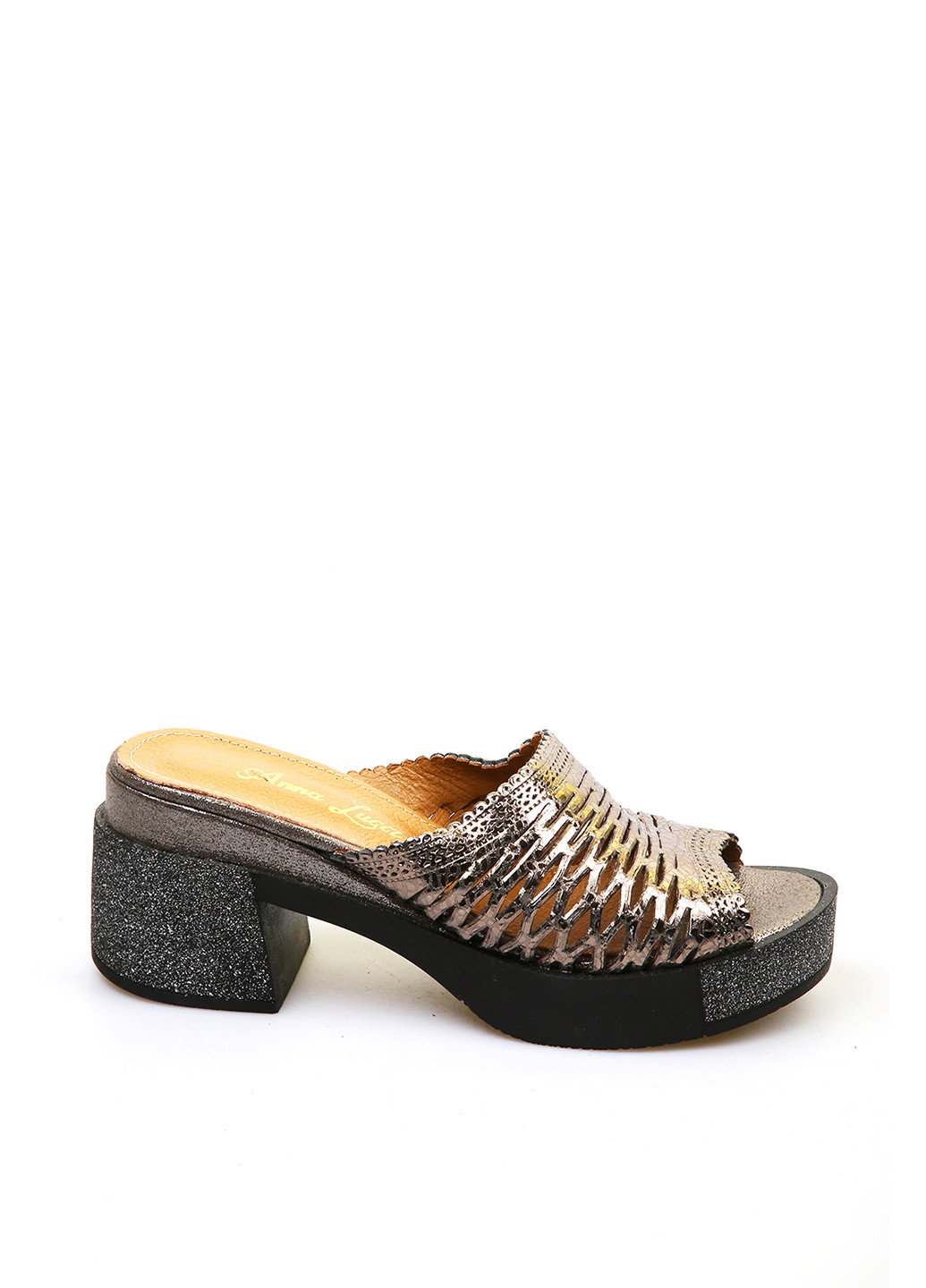 Цветные шлепанцы Anna Lucci с перфорацией