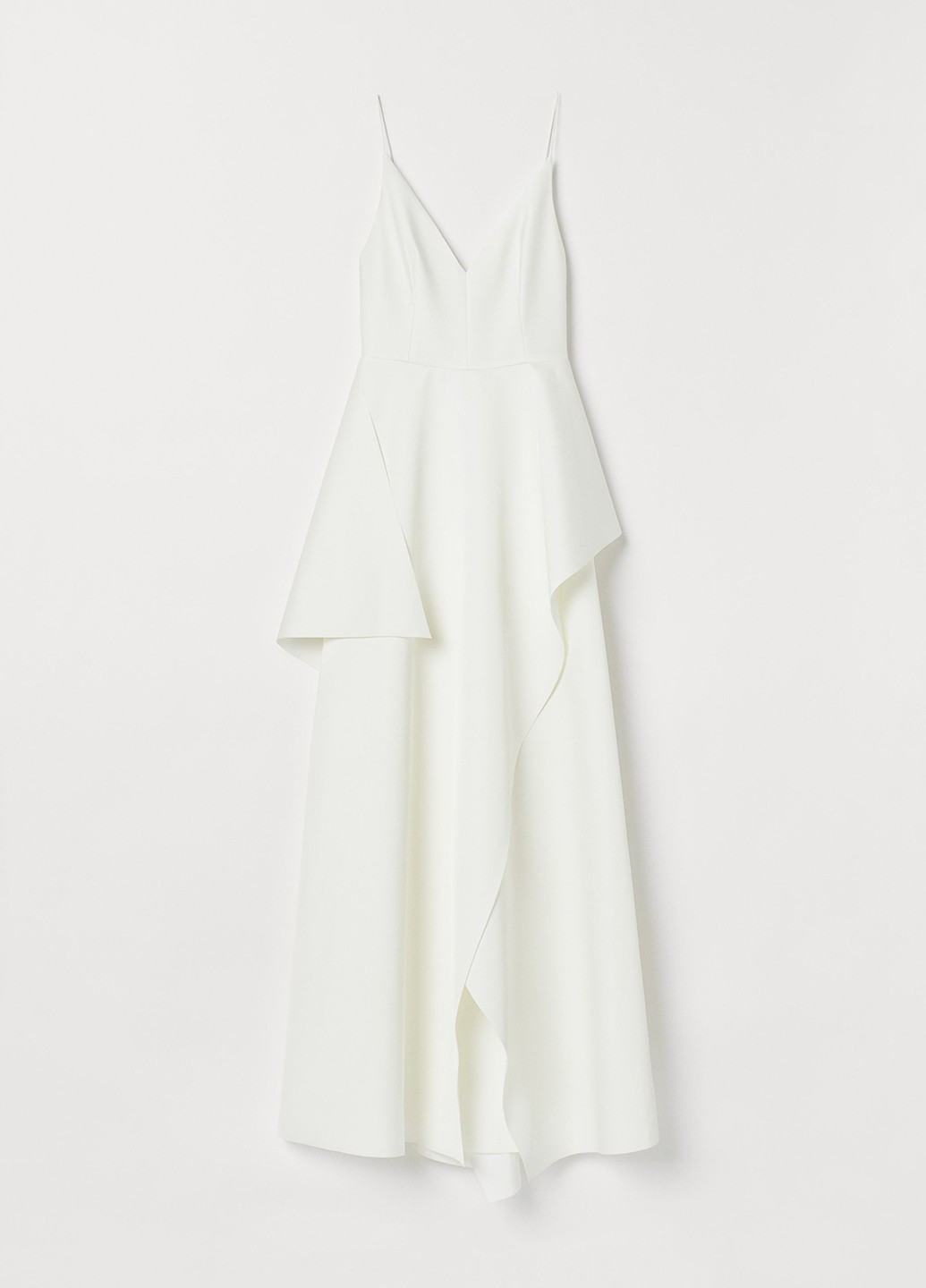 Свадебное платье H&M однотонная белая кэжуал