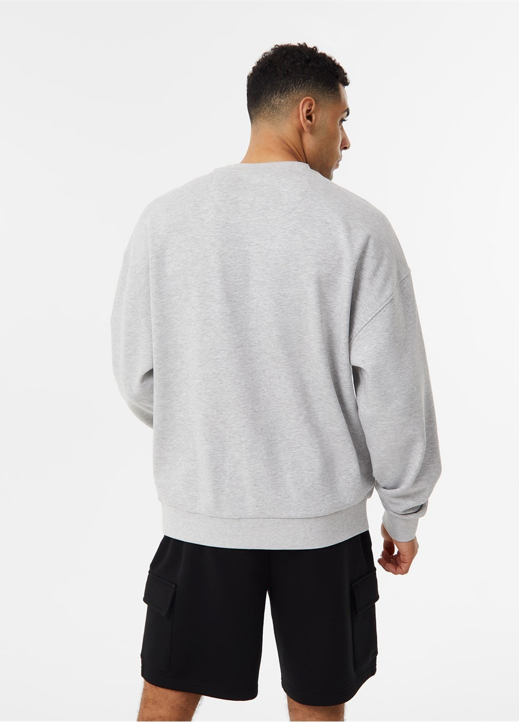 Світло-сірий світшот Everlast напис без декору (307286089)