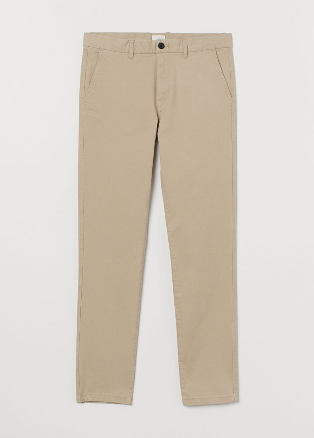 Бежевые кэжуал демисезонные чиносы, зауженные брюки H&M
