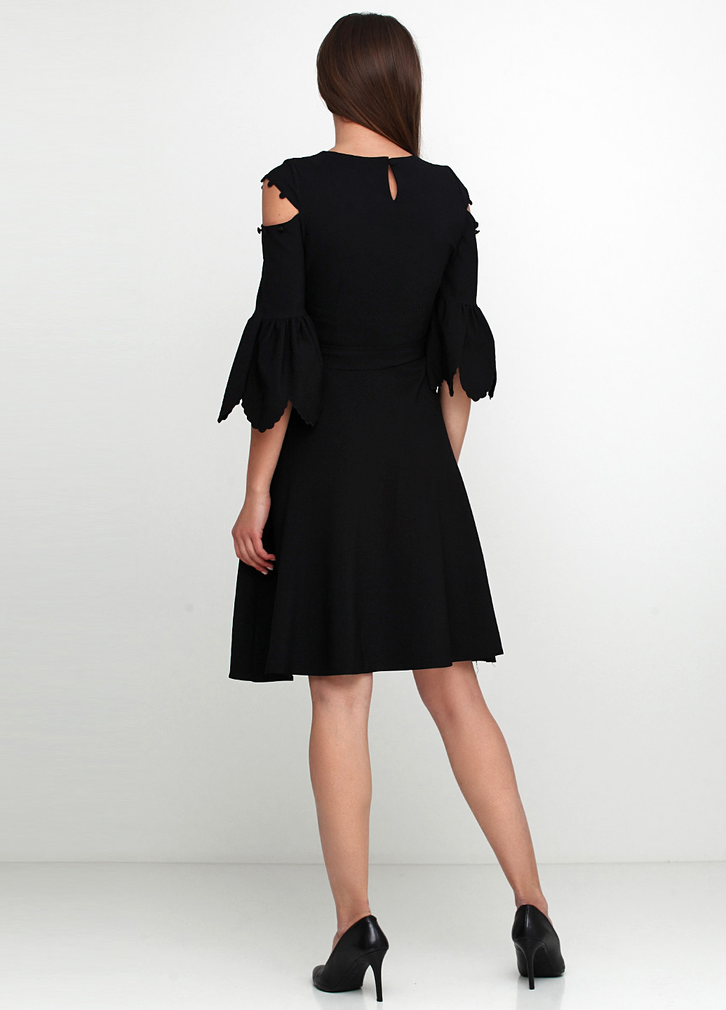 Черное кэжуал платье Imperial однотонное
