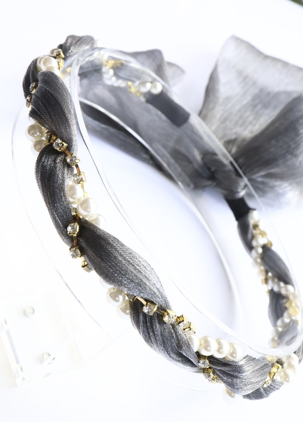 Пов'язка обруч для волосся "Весняний настрій" сріблястий Анна Ясеницька (254583578)