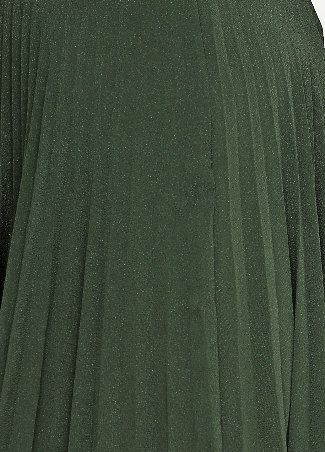 Темно-зеленая кэжуал однотонная юбка Vanessa Bruno плиссе