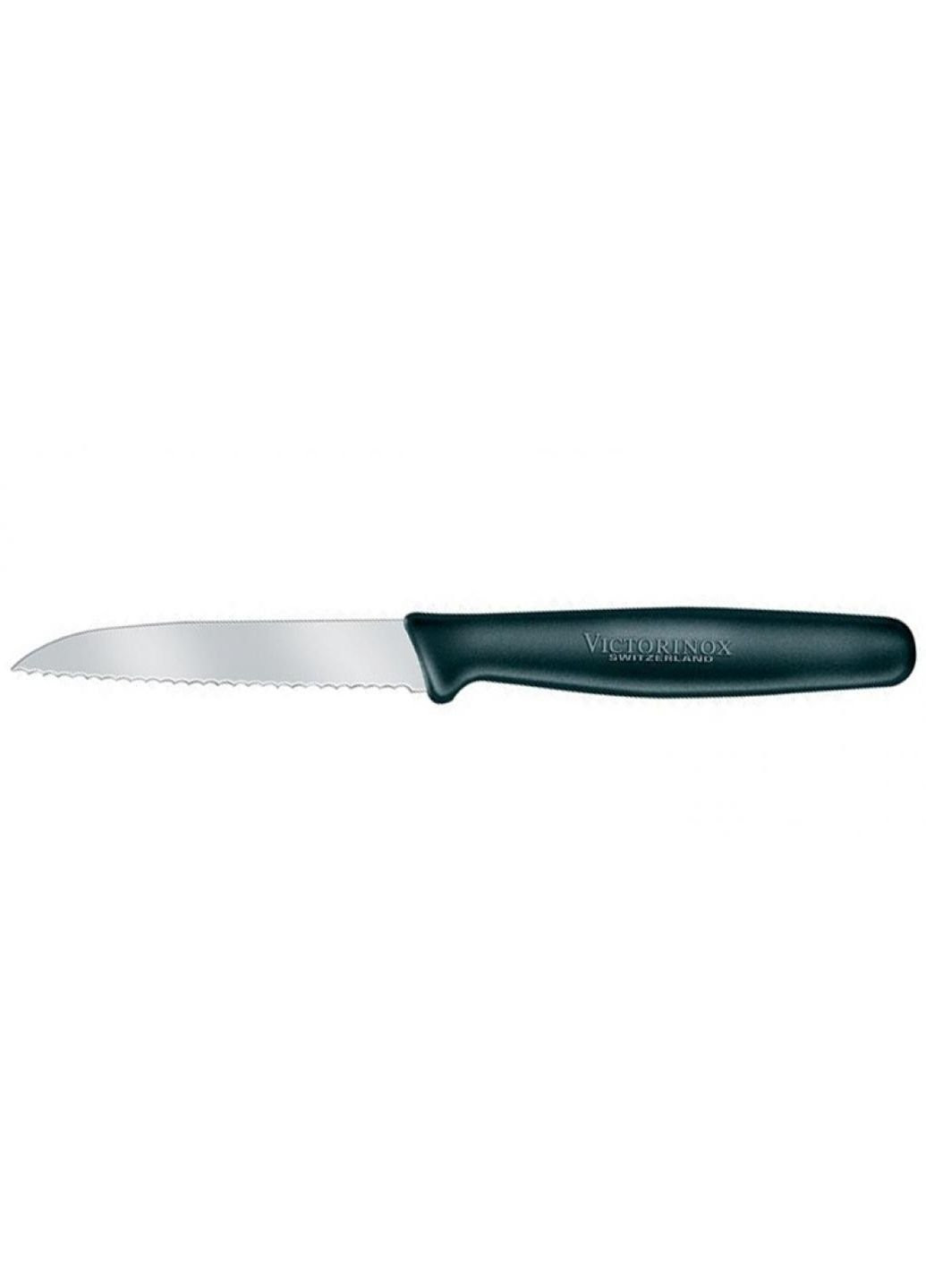 Кухонный нож Standart 8 см, с волнистым лезвием, черный (5.0633) Victorinox (254072109)