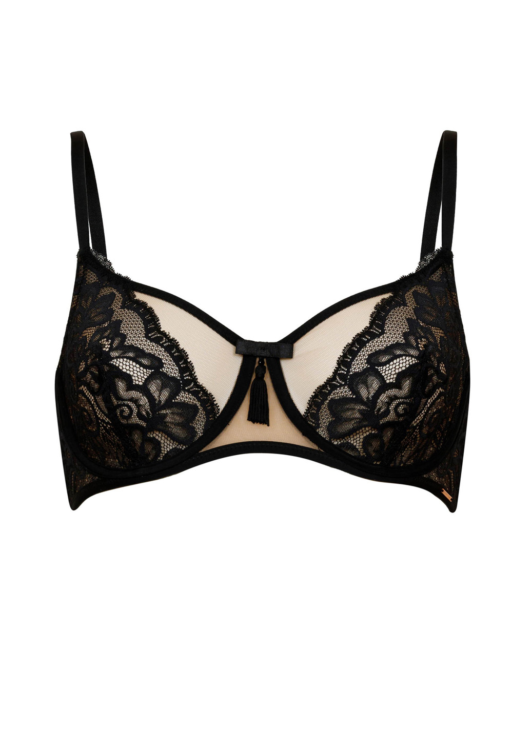 Чёрный бюстгальтер Marc & André с косточками полиамид