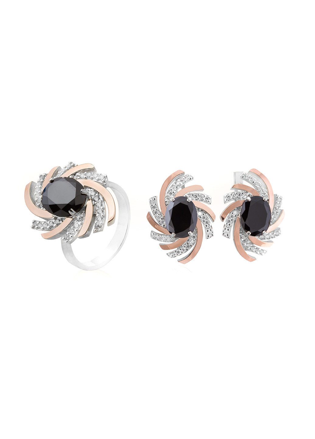 Комплект украшений (кольцо, серьги) Silver Style (119065980)