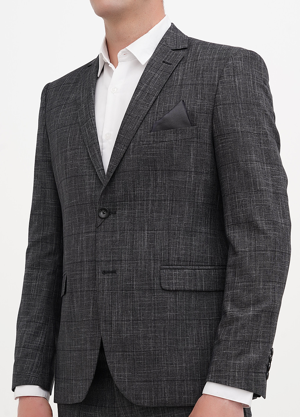 Темно-серый демисезонный костюм (пиджак, брюки) брючный Federico Cavallini