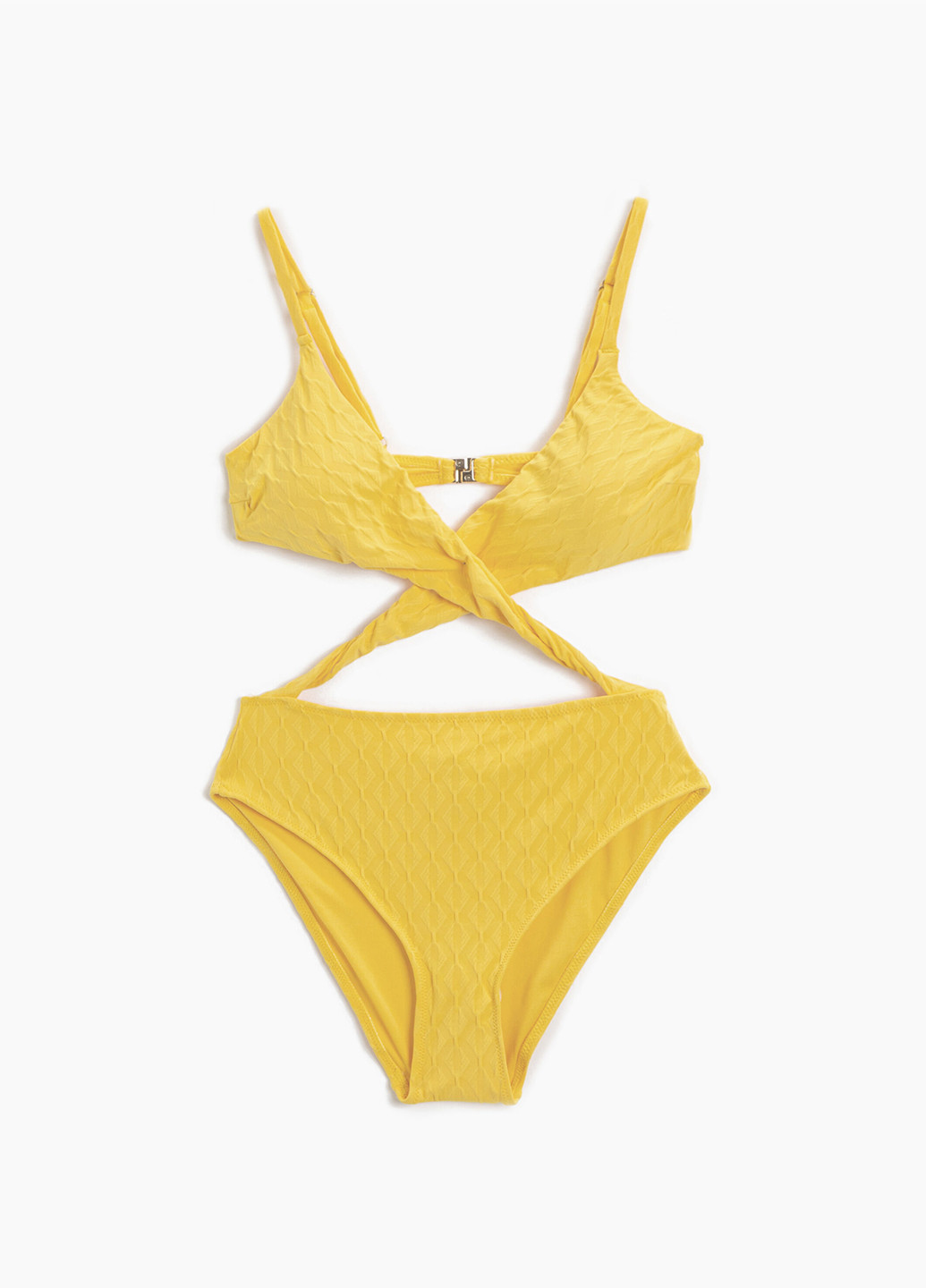 Жовтий літній купальник суцільний, пландж KOTON