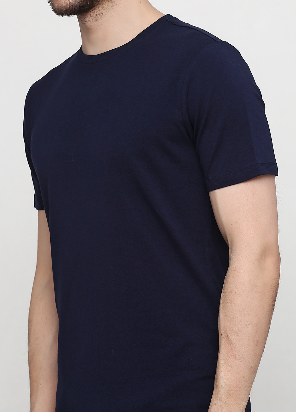 Темно-синяя летняя футболка New Look