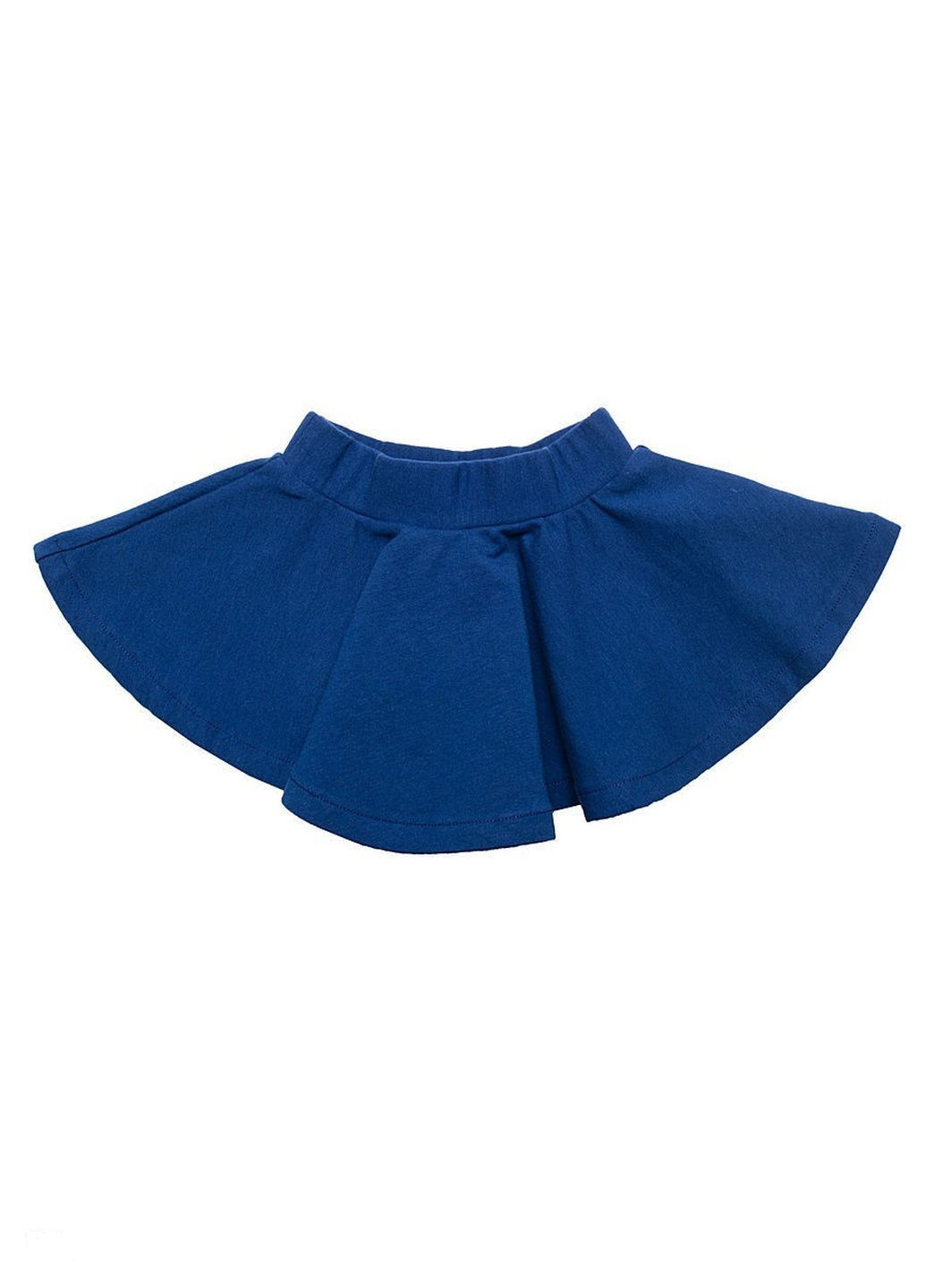Светло-синяя кэжуал однотонная юбка United Colors of Benetton клешированная-солнце