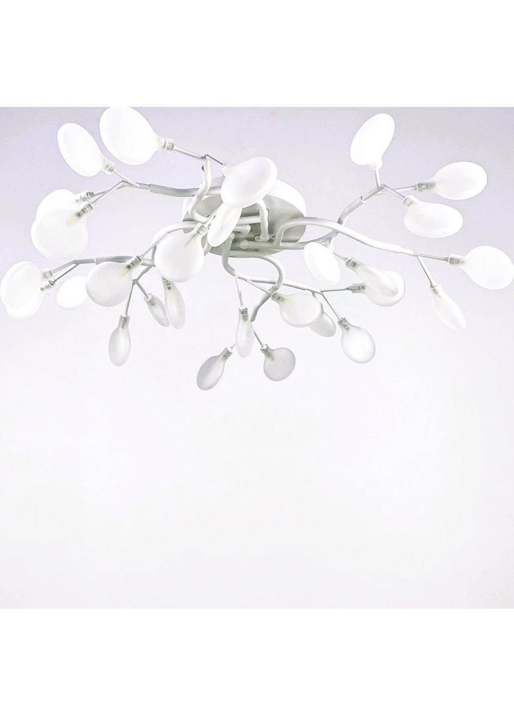 Люстра стельова на 28 лампочок H686/28-wh-fr-k Білий 23х75х75 см. Sunnysky (253627201)