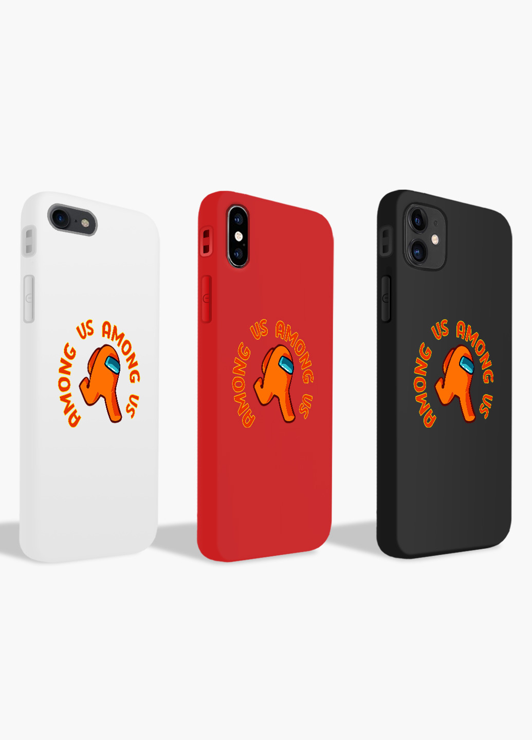 Чехол силиконовый Apple Iphone 7 Амонг Ас Оранжевый (Among Us Orange) (17361-2408) MobiPrint (219558973)