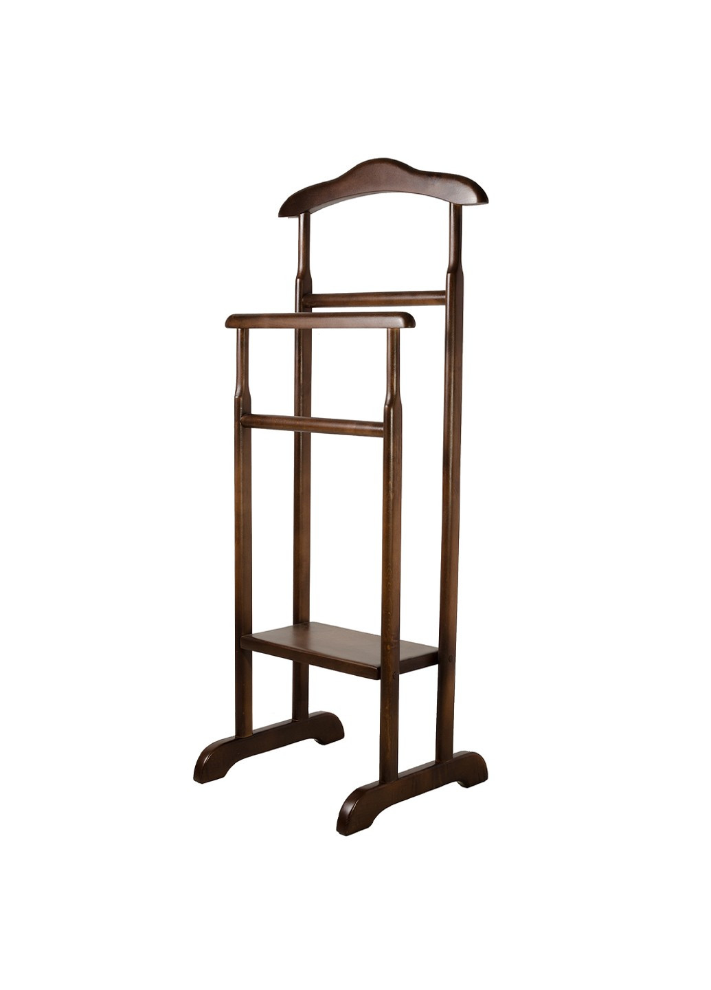 Підлогова вішалка з натурального дерева, подвійна (темний горіх) HouseWood (256036303)