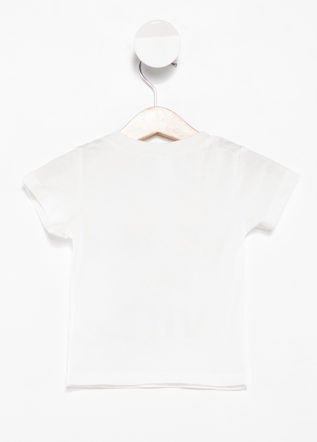 Белая летняя футболка с коротким рукавом DeFacto