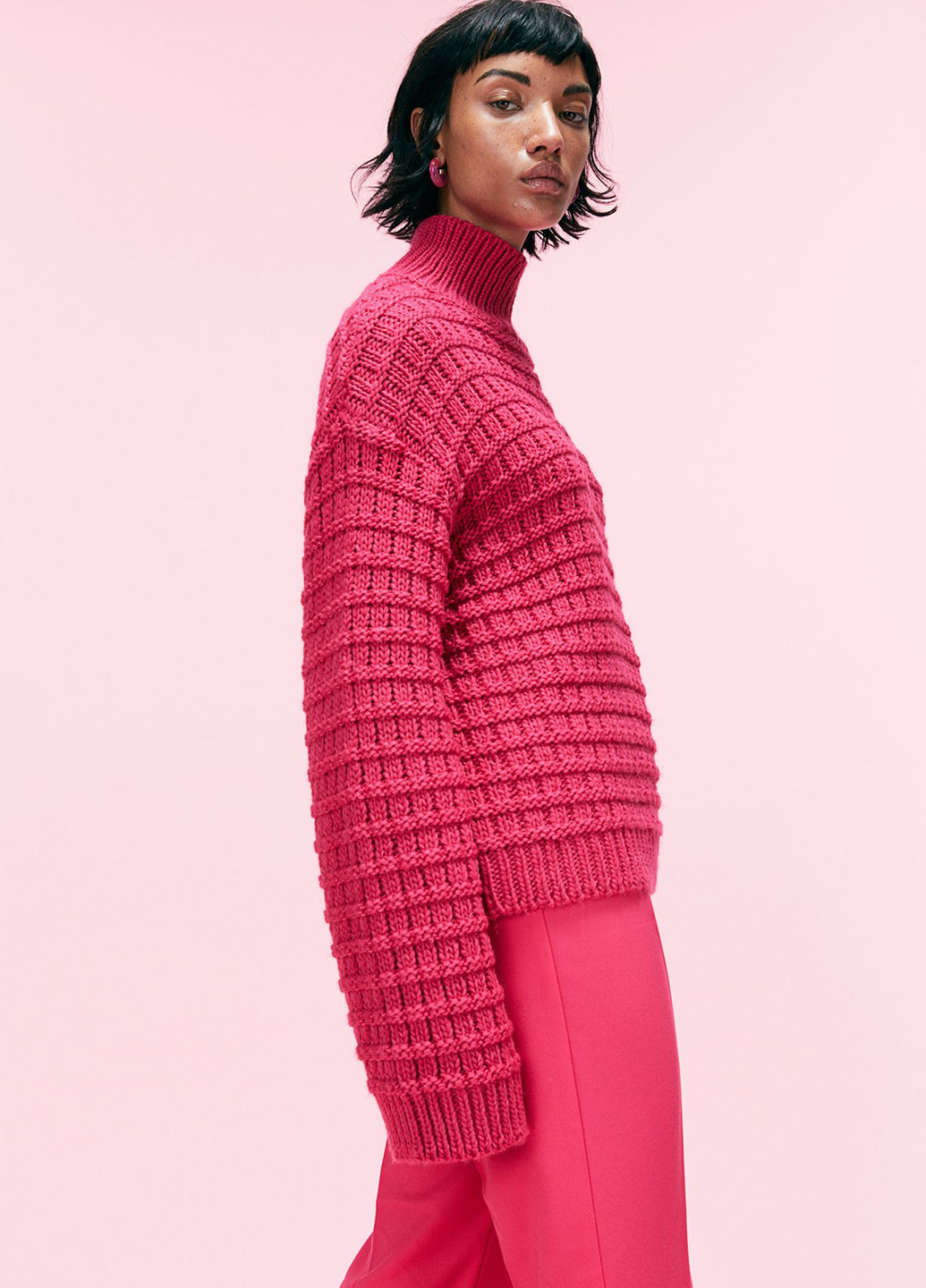 Рожевий зимовий світ зимовий вільного крою H&M