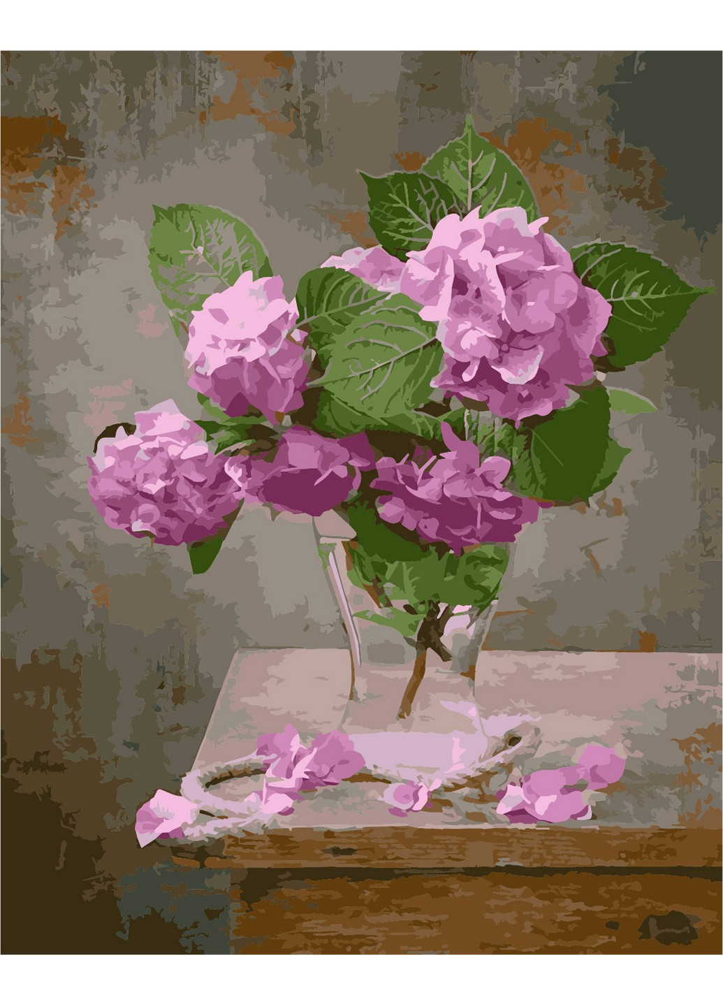 Картина по номерам "Гортензия в вазе" 40х50 см ArtStory (253101960)