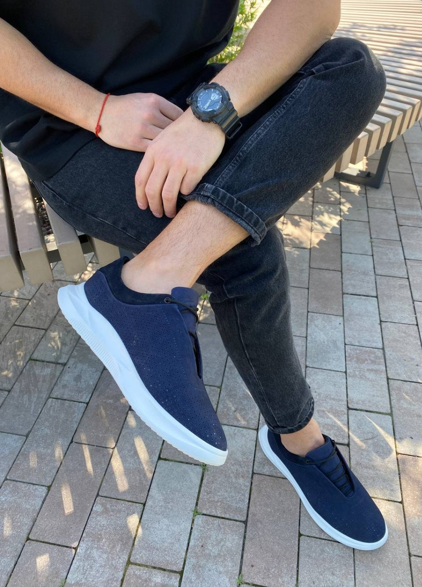 Синие демисезонные кроссовки shoesband Brand