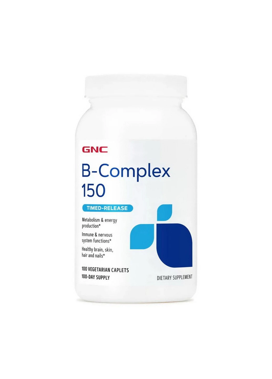 Комплекс витаминов группы Б B-Complex 150 timed-release 100 капсул GNC (255407693)