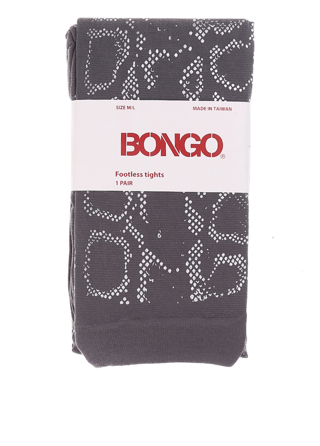 Лосины Bongo абстрактные тёмно-серые повседневные нейлон