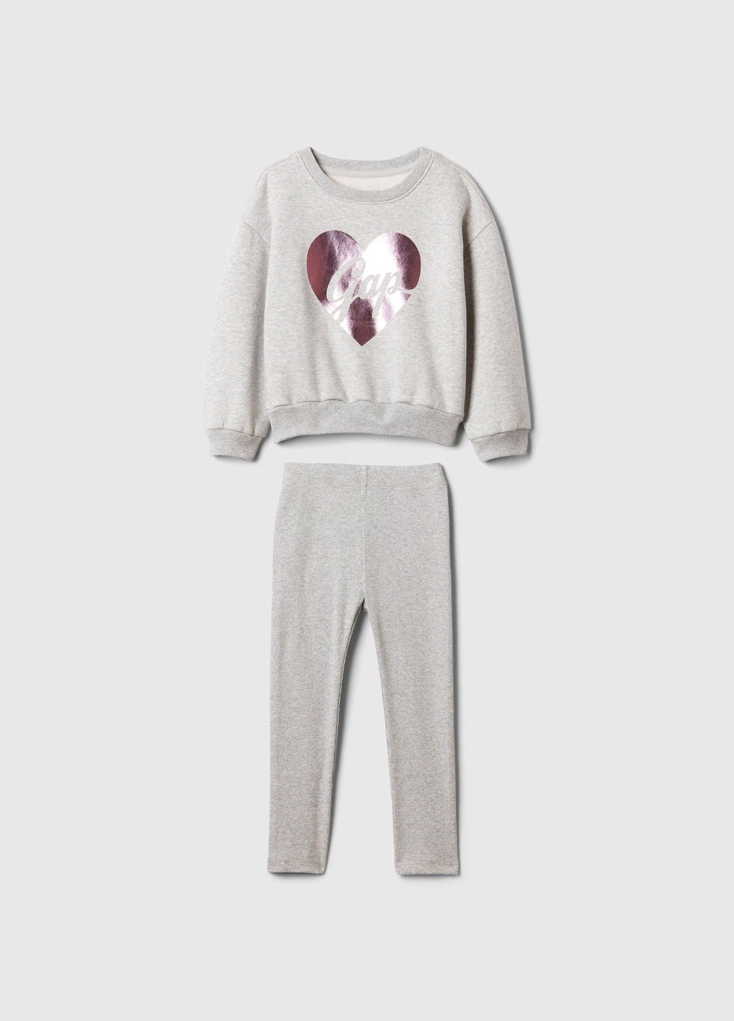 Світло-сірий демісезонний костюм(світшот, легінси) Gap