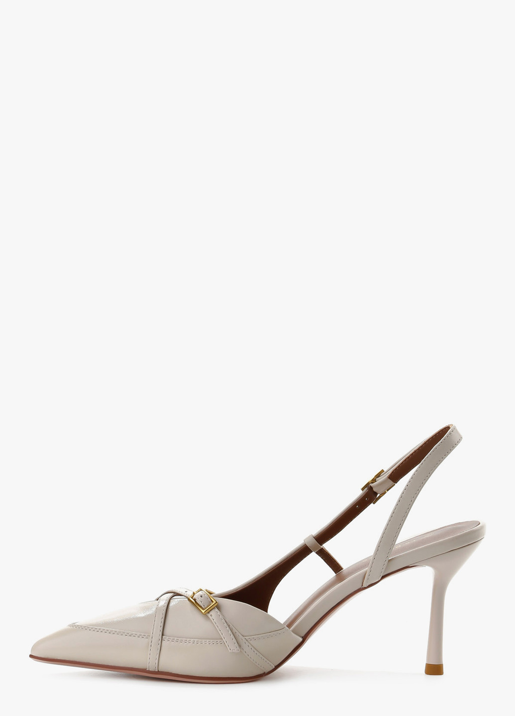 Le'BERDES Туфлі слінгбекі молочний з натуральна шкіра, україна — літо (370483606)