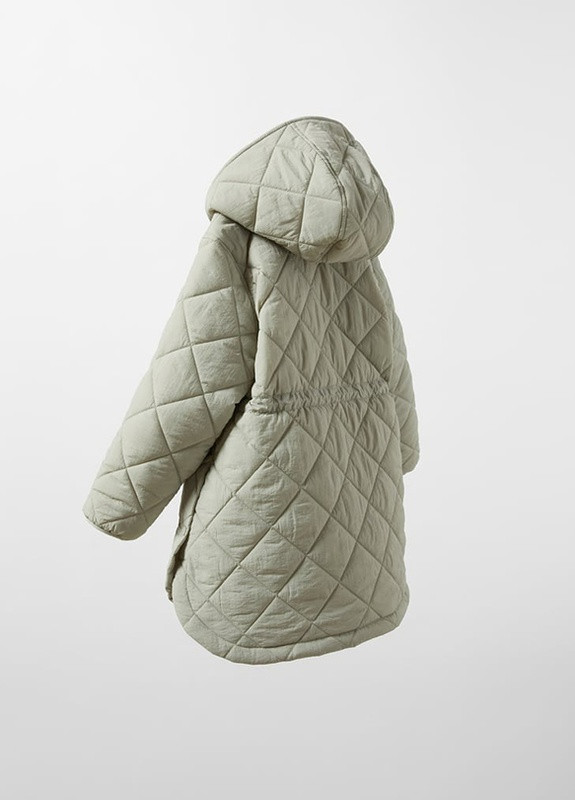 Оливковое (хаки) демисезонное Демисезонное пальто для девочки 8399 152 см Хаки 60570 Zara