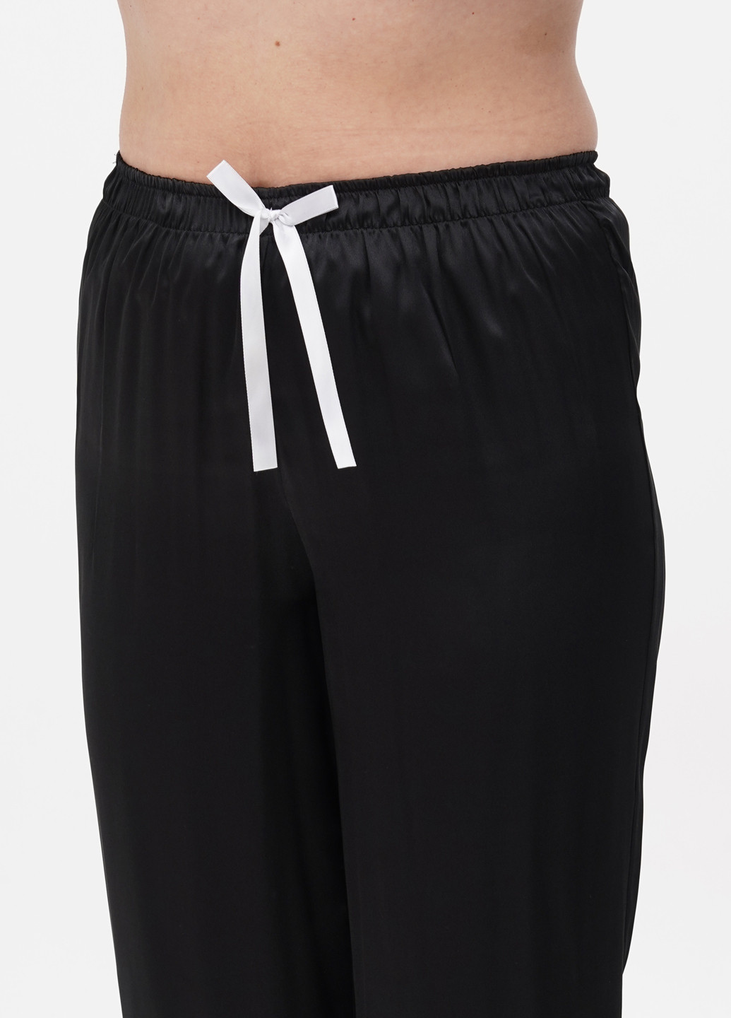 Чорна всесезон піжама (сорочка, штани) рубашка + брюки miss lolita