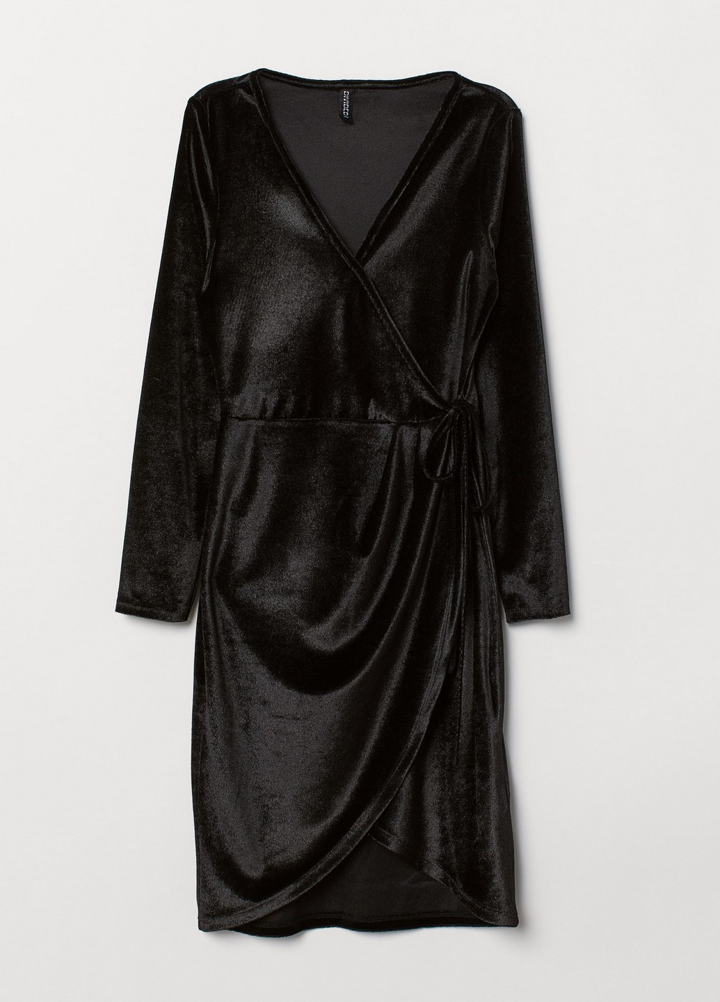 Черное кэжуал платье H&M однотонное