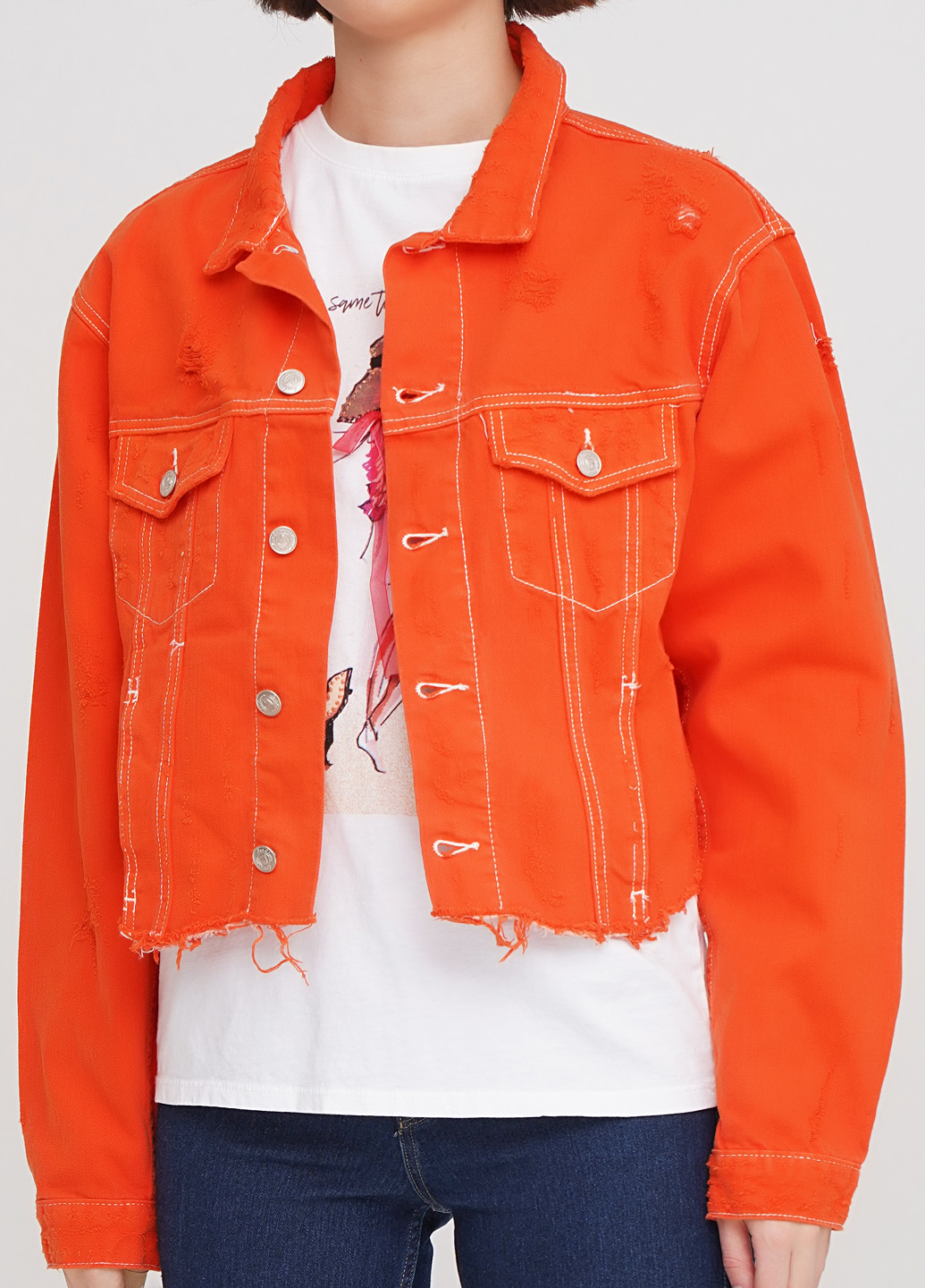 Оранжевая демисезонная куртка Y.TWO