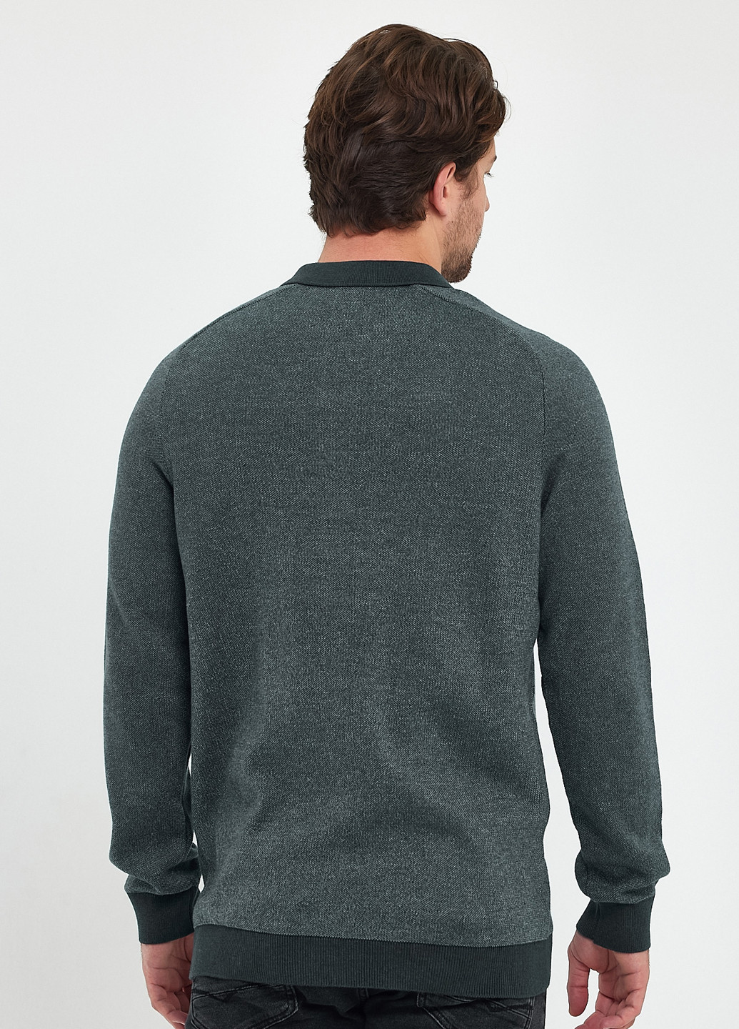 Темно-зеленый демисезонный свитер Trend Collection