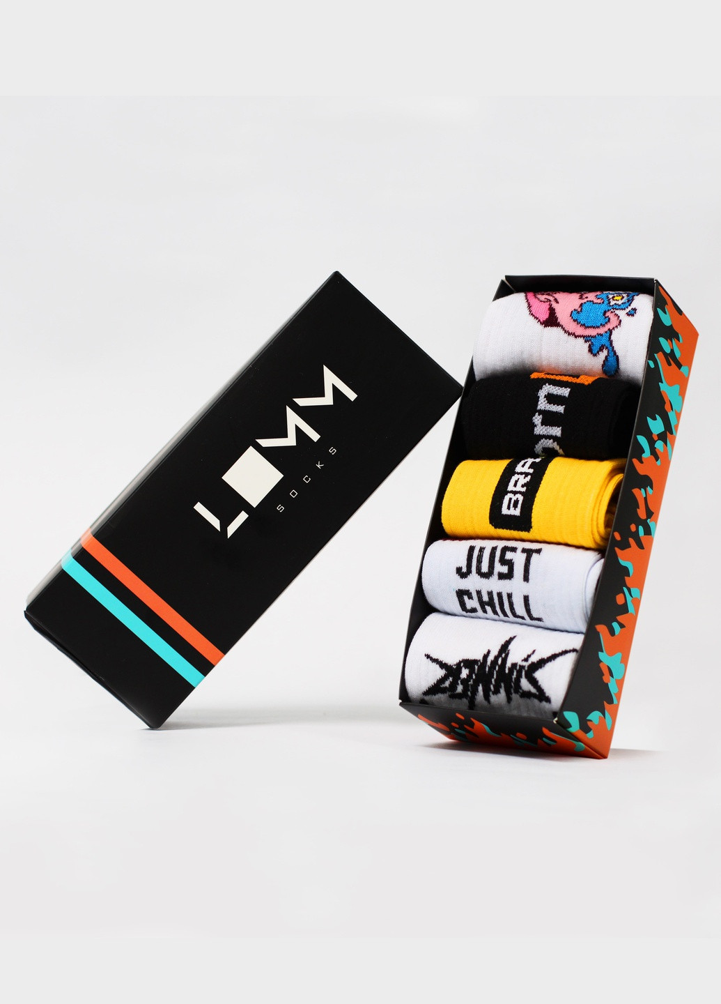 Комбинированные набор носков в коробке greshnik box LOMM рисунки (251846764)