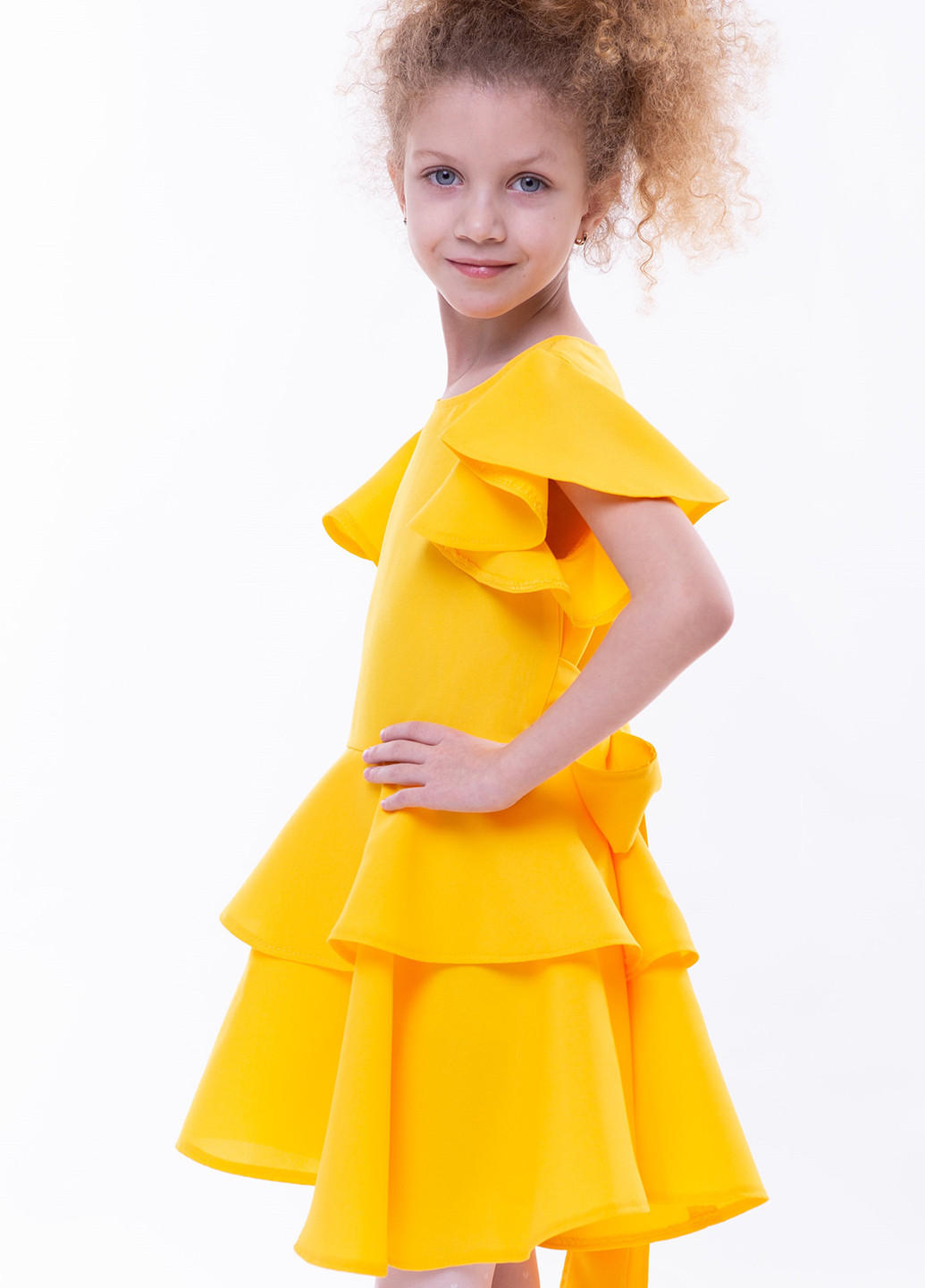 Жёлтое платье Ласточка (106308921)