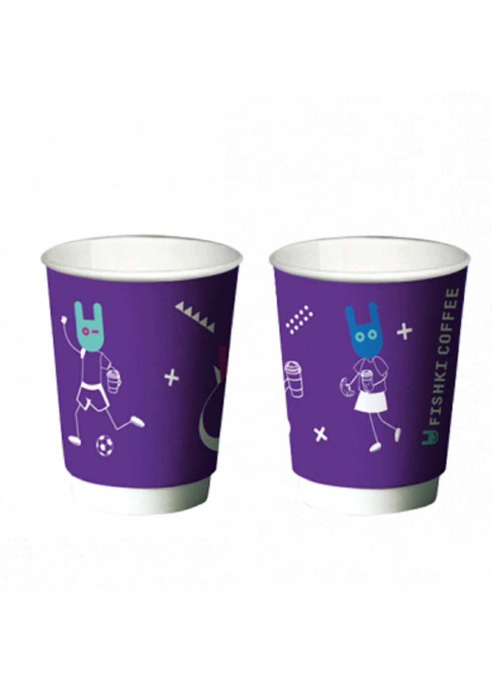 Стакан картонный 250 мл, уп. 35 шт Fishki Coffee (227751055)
