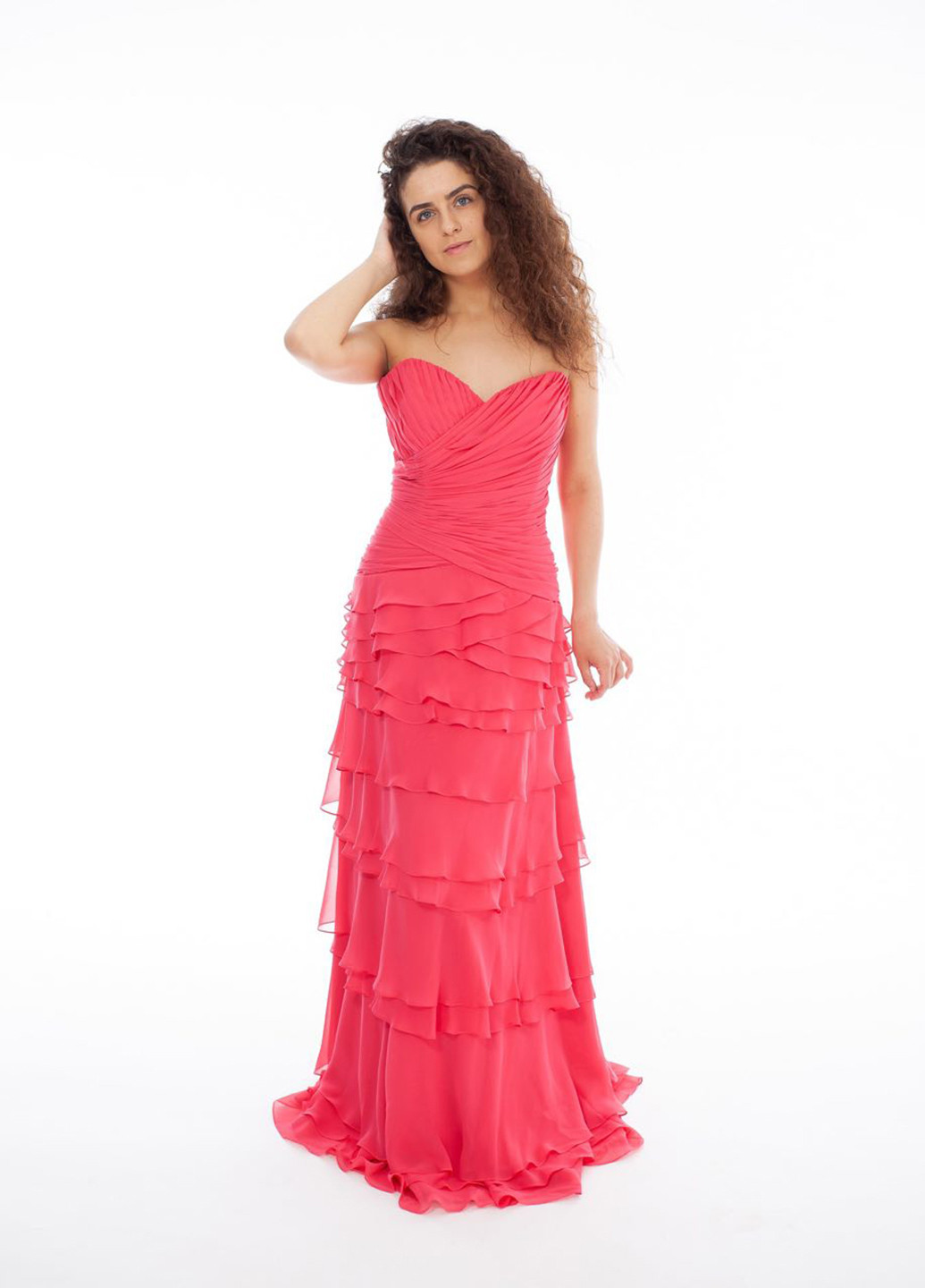 Рожева вечірня сукня Jovani однотонна