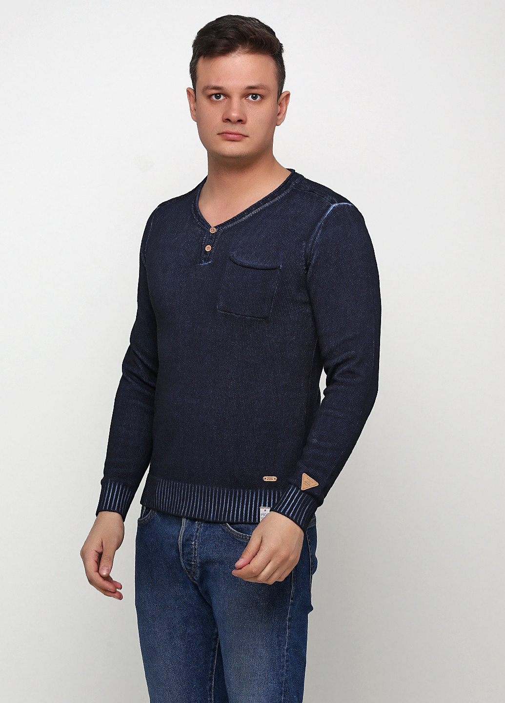 Синій демісезонний пуловер пуловер No Brand