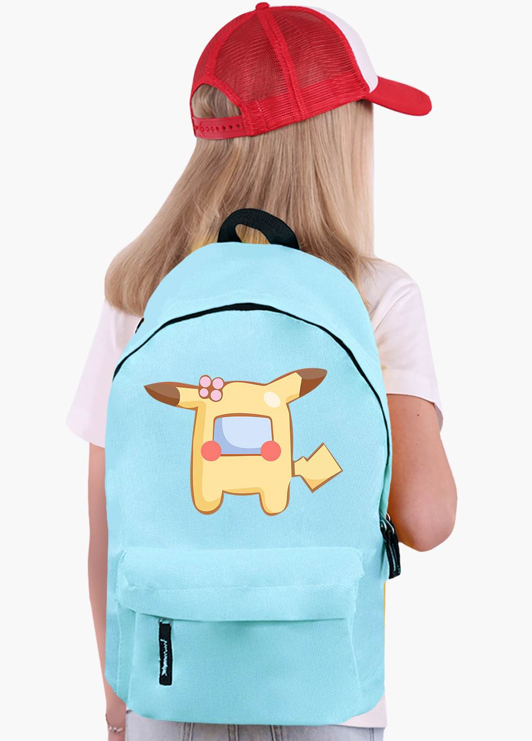Детский рюкзак Амонг Ас Покемон Пікачу (Among Us Pokemon Pikachu) (9263-2419) MobiPrint (217075349)