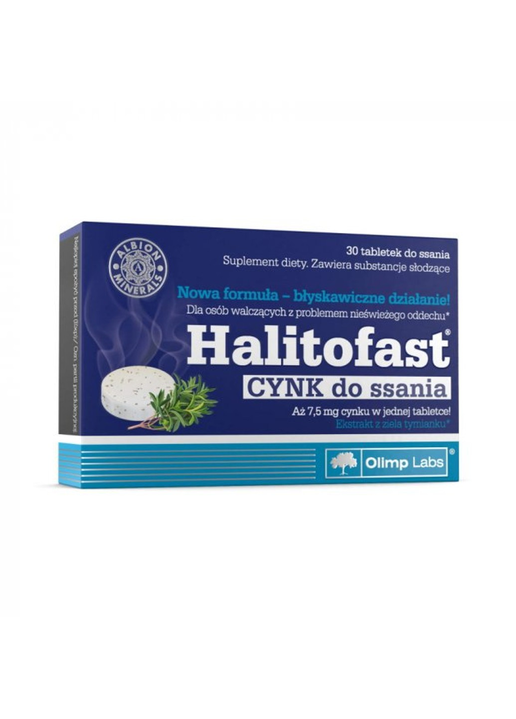 Чебрець з цинком Halitofast 30 таблеток Olimp (255408478)