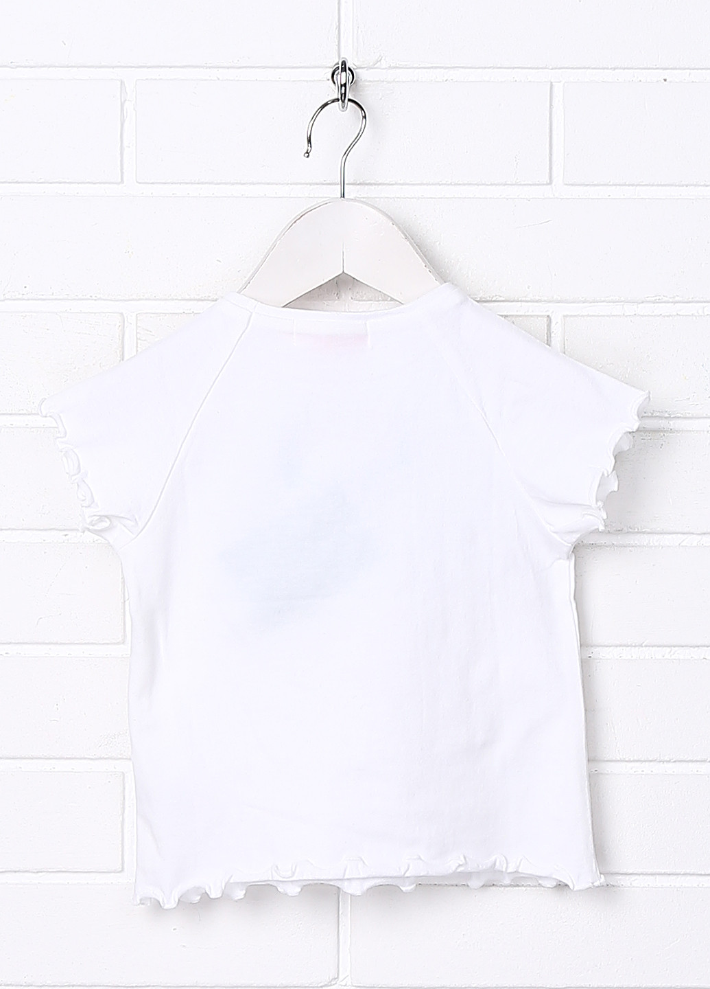 Белая летняя футболка с коротким рукавом Clayeux