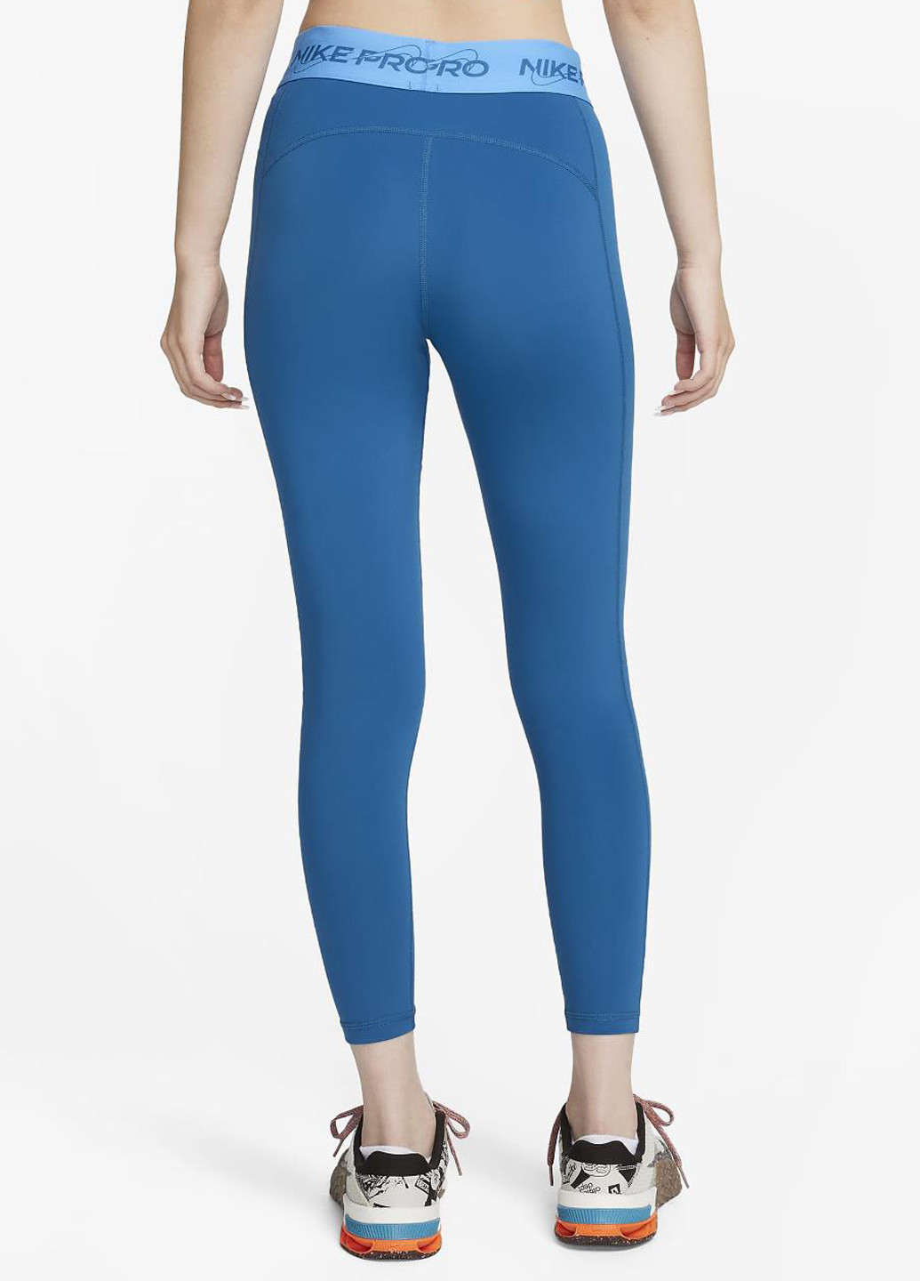 Синие демисезонные леггинсы fb5488-457 Nike