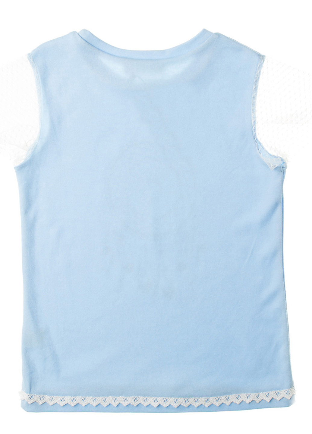 Голубая летняя футболка с коротким рукавом Kids Couture
