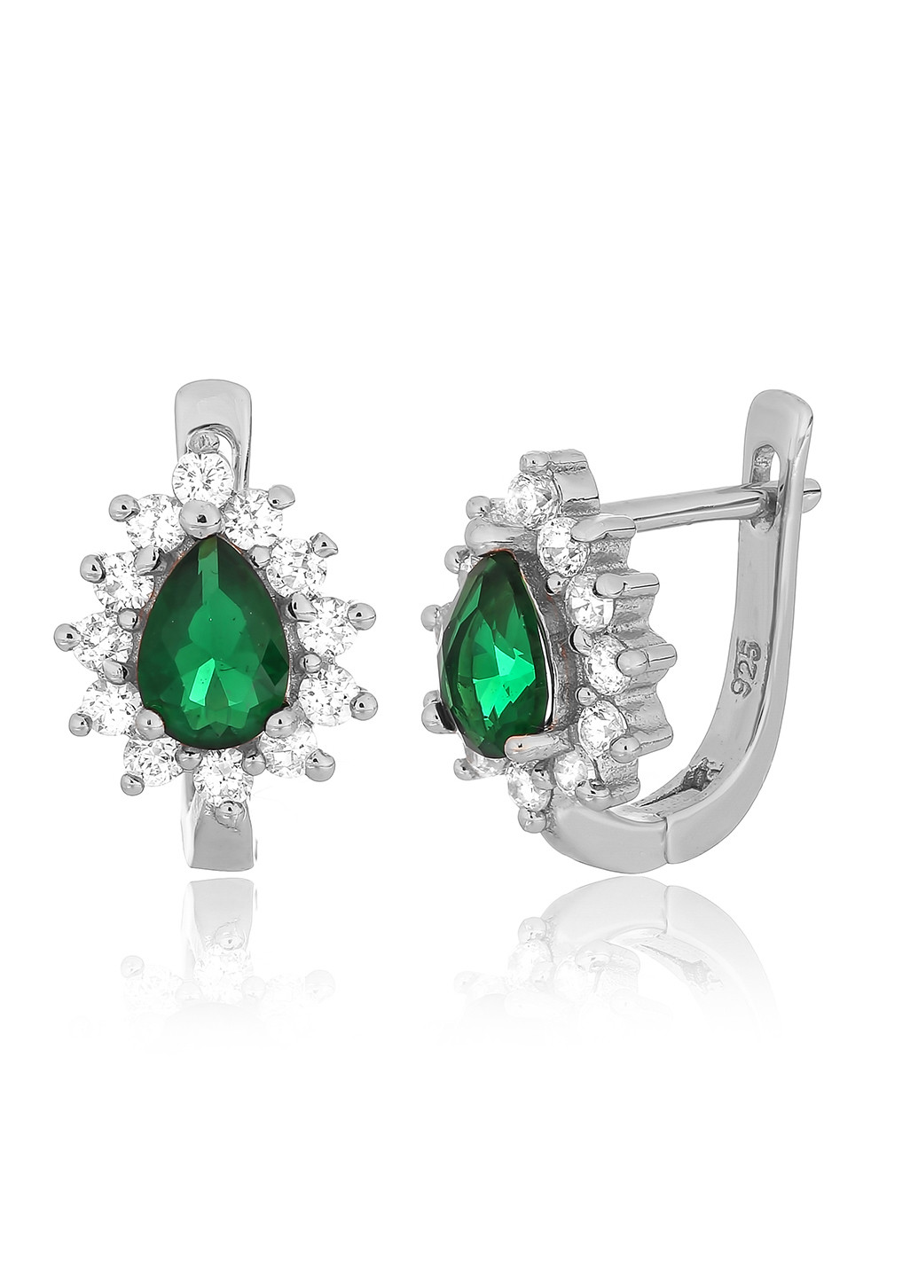 Срібні сережки з фіанітами ск2фі / 383 Silvex925 (201169631)