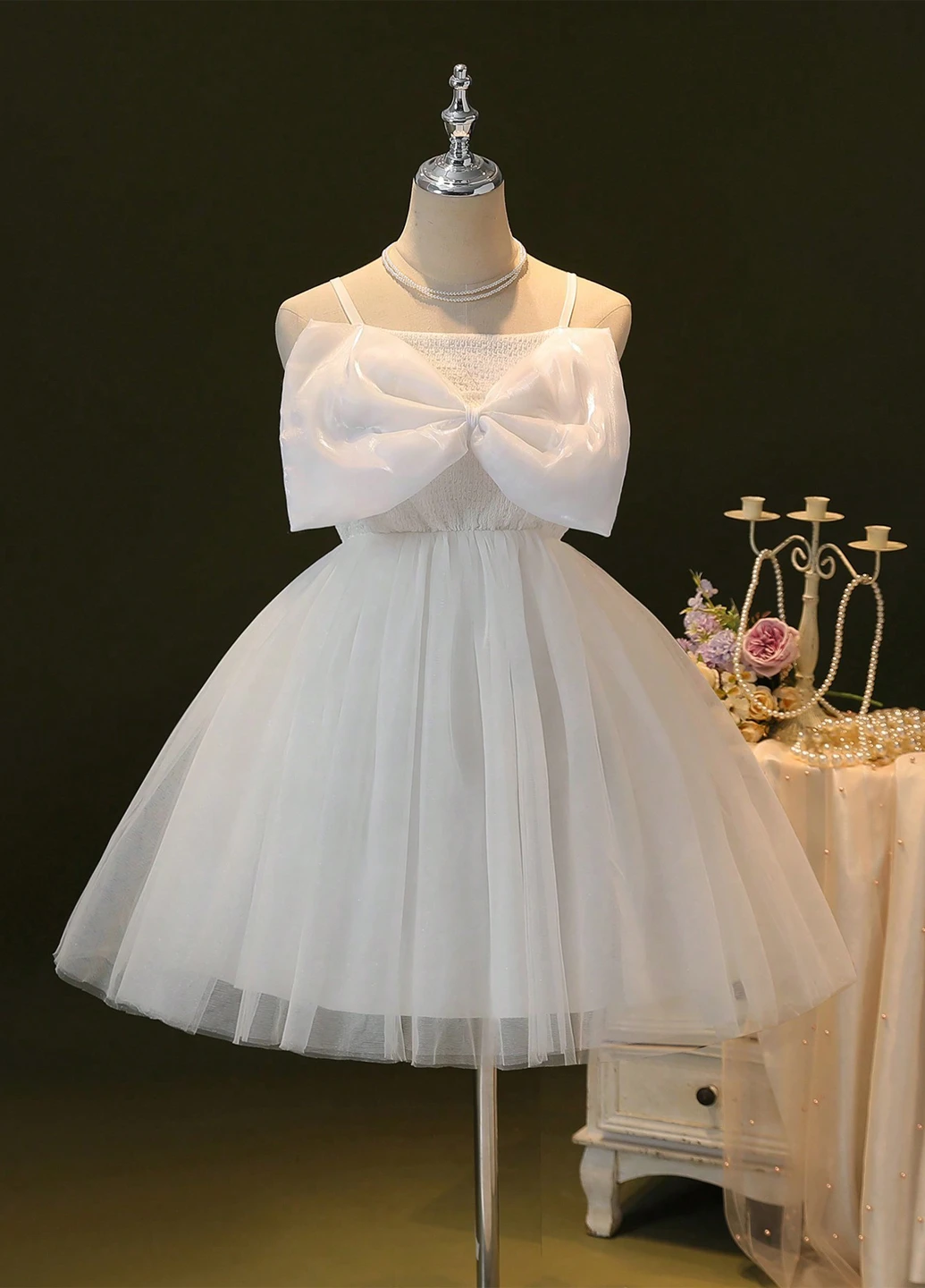Молочное платье SHEIN (325706455)