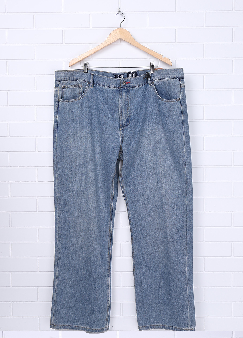 Голубые демисезонные прямые джинсы Emilio Corali