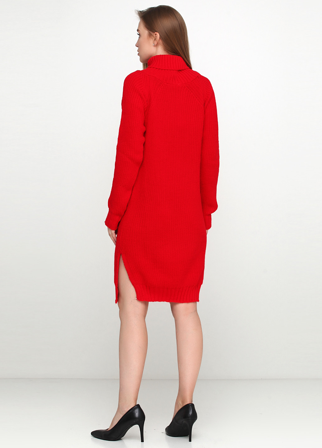 Красное кэжуал платье футляр Imperial однотонное