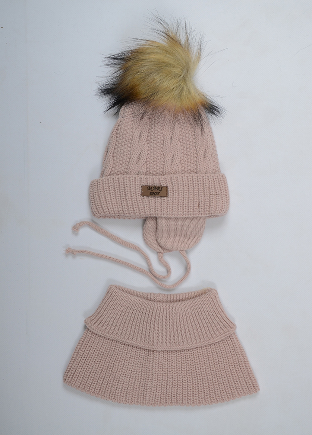 Комплект шапочка шарф для девочки Mari-Knit (253861016)