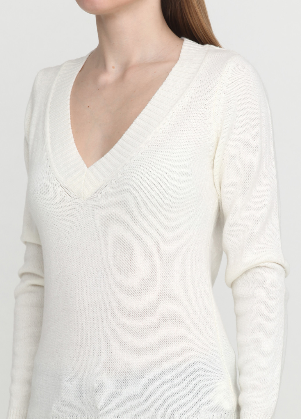 Белый демисезонный пуловер пуловер Terranova