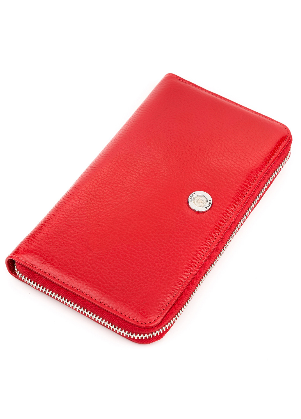 Женский кожаный кошелек-клатч 20х11 см Karya (252133340)