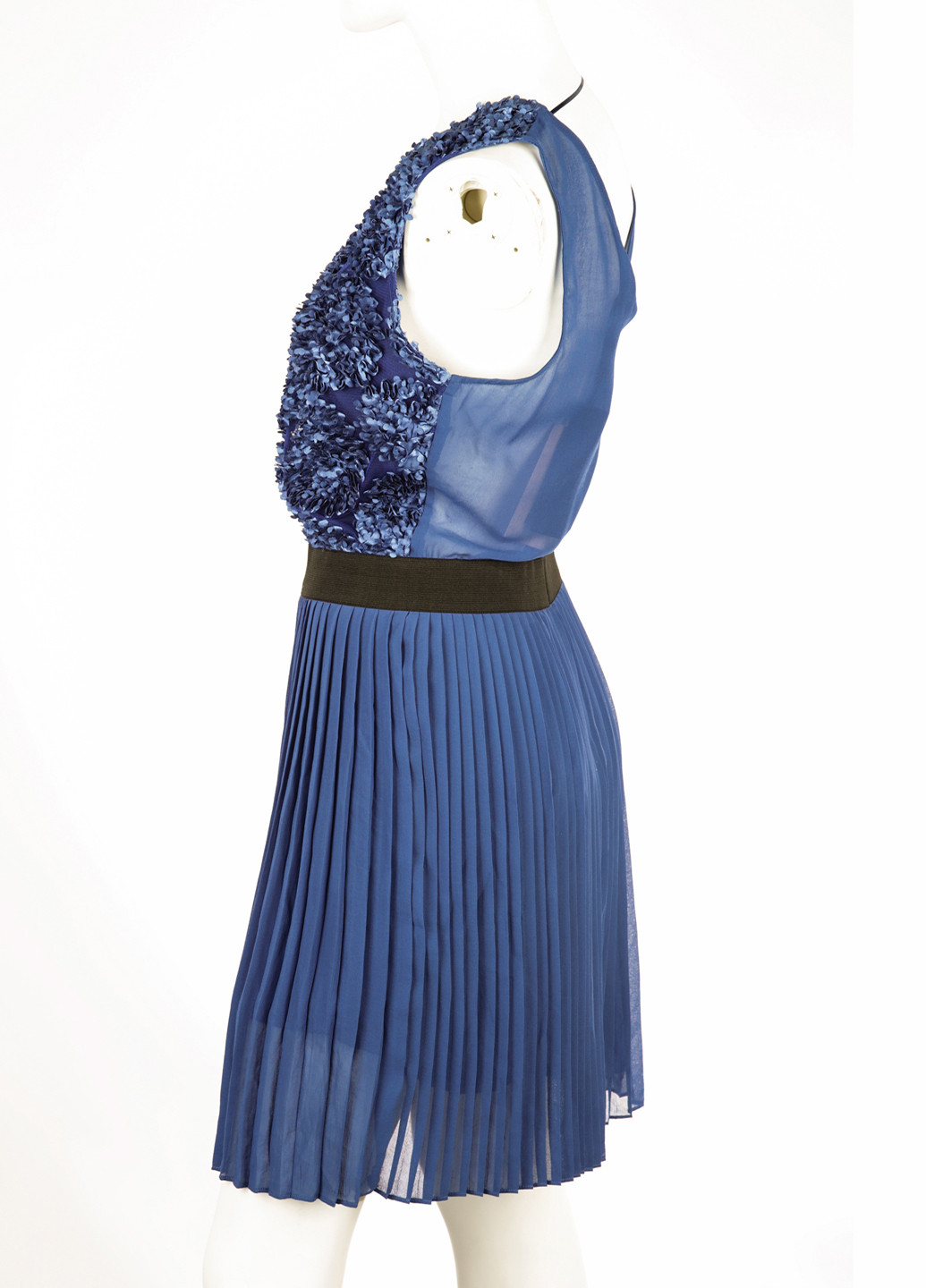 Синя кежуал сукня плісована Ichi однотонна