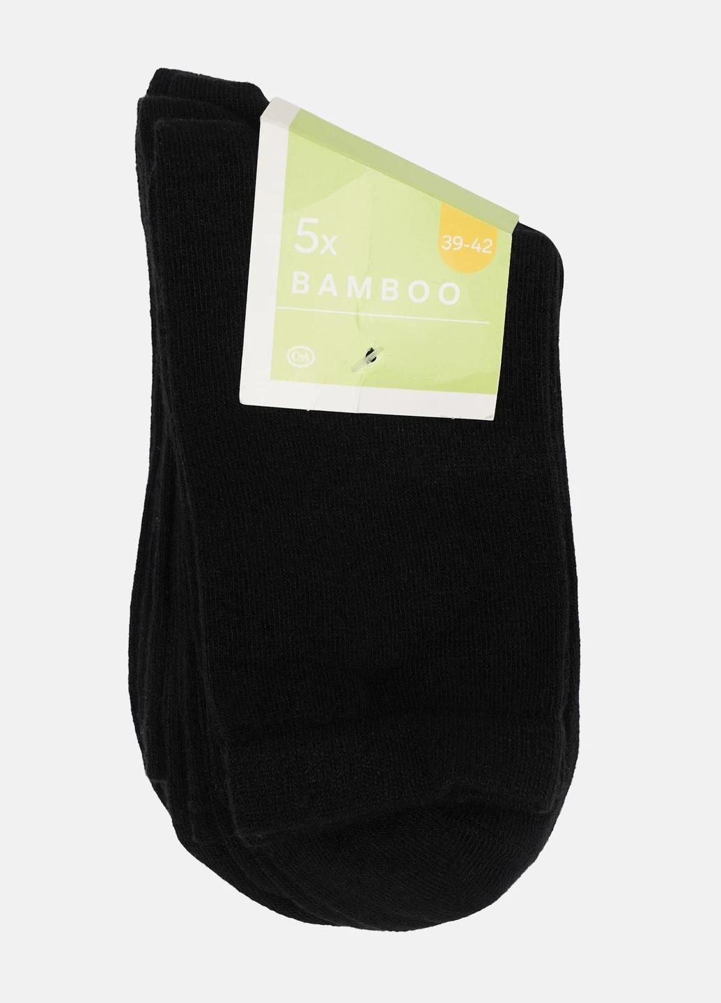 Чорні шкарпетки (5 пар) C&A однотонні (253679451)