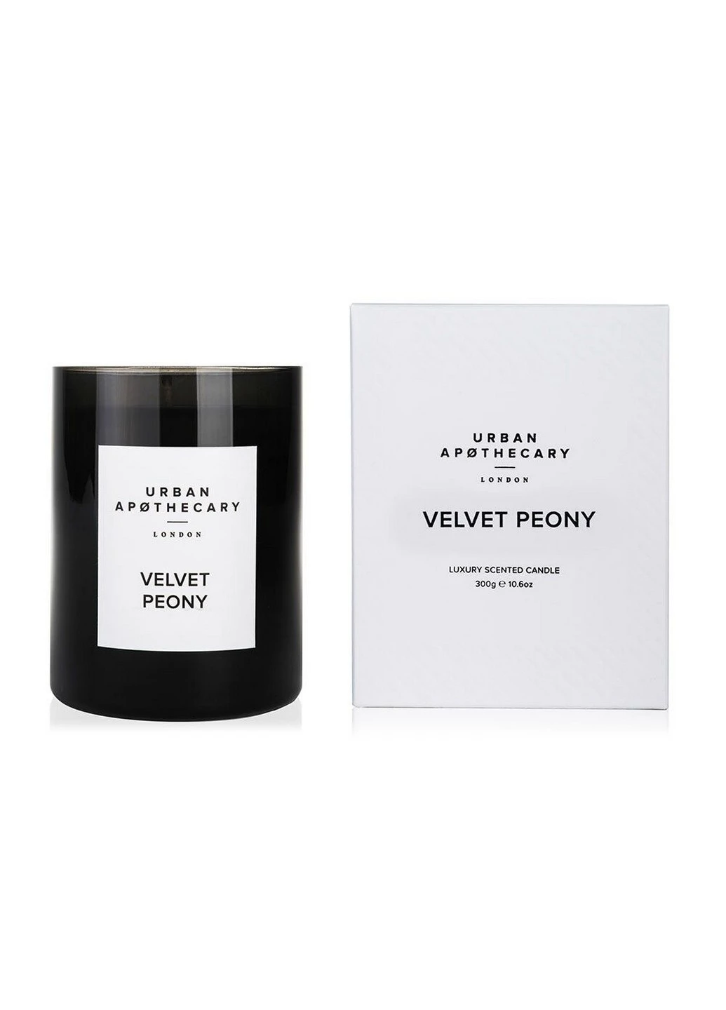 Ароматическая свеча из натурального воска Velvet peony 300 г (UALWVPC300) Urban Apothecary (227516082)